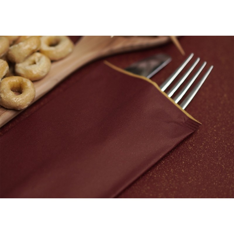 Sobre para Cubiertos Kraft Color Burdeos (caja 1.000 uds)