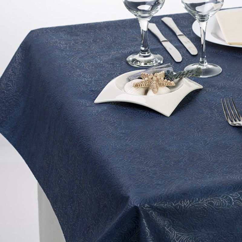 Mantel 120x120 cm Polipropileno Plus Azul (100 Uds) Mantel 120x120 cm Polipropileno Plus Azul (100 Uds)