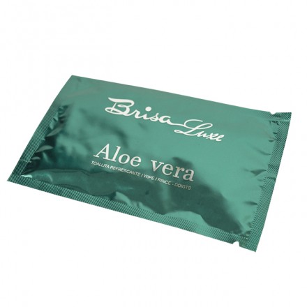 Toallita húmeda perfumada con aroma a Aloe Vera (caja 200 uds)