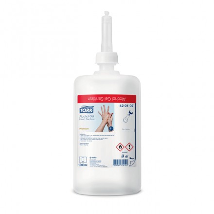 Desinfectante de manos en gel 80% alcohol Tork 1 Litro