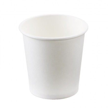 Vaso Cartón Blanco 120 cc 4 Oz (50 uds)