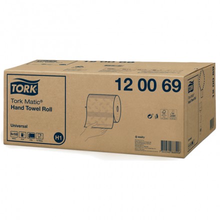 Toalla Tork Matic Universal Blanca H1 2 Capas 150 M (6 uds)
