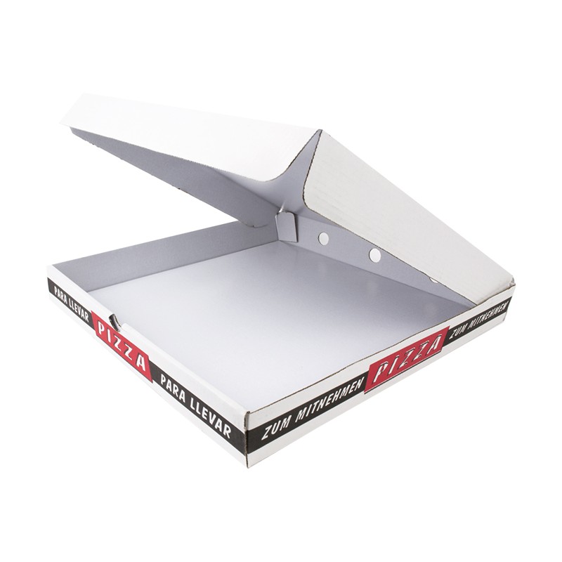 Caja Pizza Blanca Chef 33x33 cm (pack 100 uds)