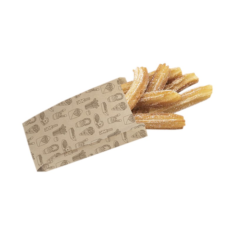 Bolsa Papel Kraft Deco para Churros g (1.000 uds) Fumisan