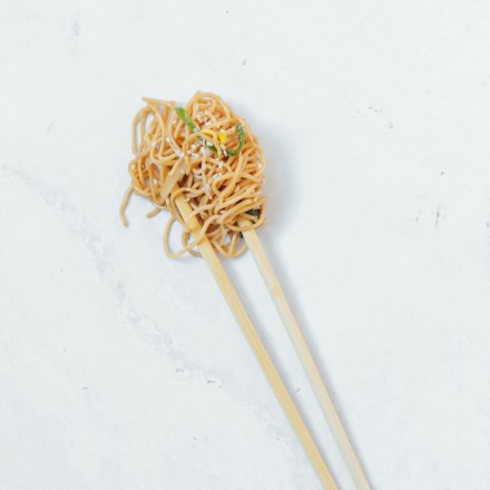 Palillos Chinos Bambú con Funda Kraft 210 mm (100 uds)