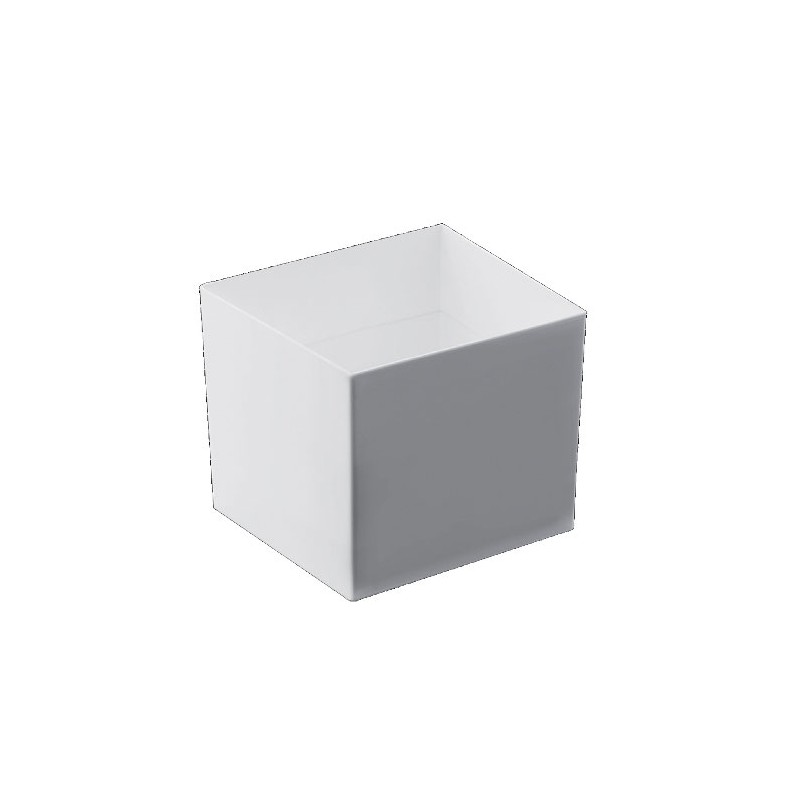 Mini Vasito Cube Blanco 60 cc 47x47x40 mm (15 uds)