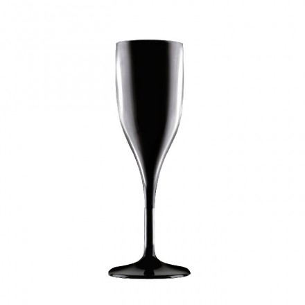 Copa Champagne Design Tritán Irrompible Color Negro 150 ml
