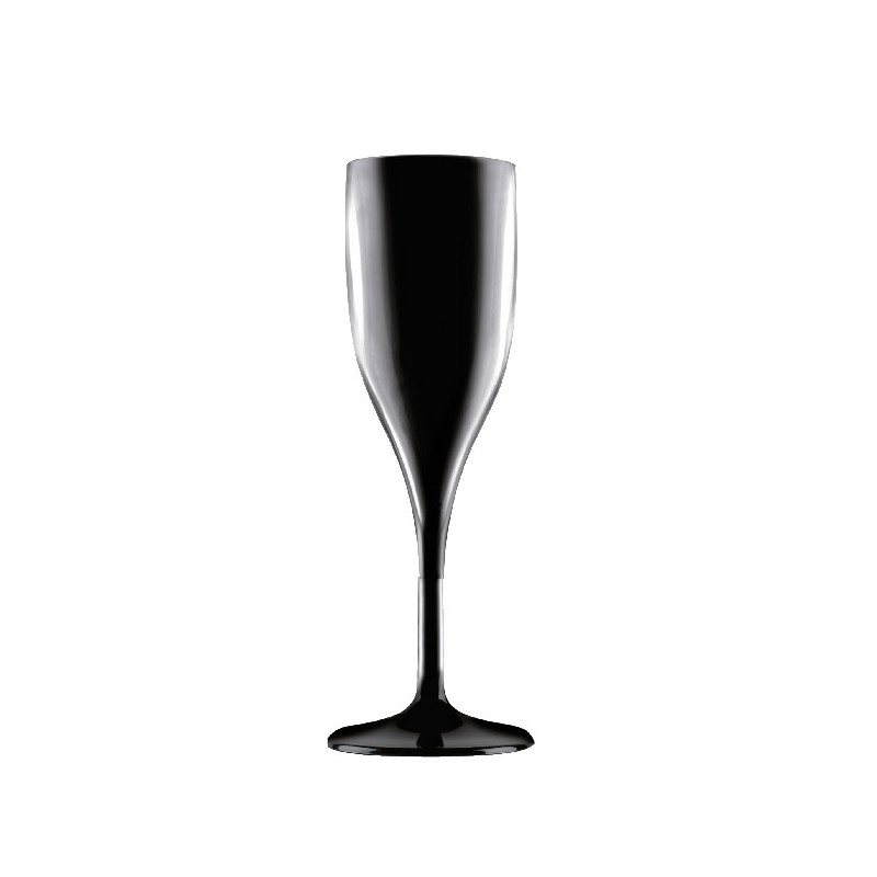 Copa Champagne Design Tritán Irrompible Color Negro 150 ml