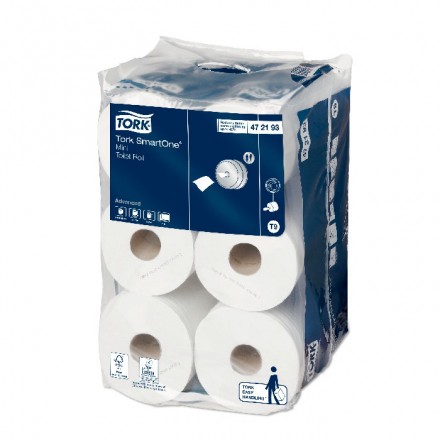 Papel Higiénico Extracción Central Tork Smartone Mini T9 2 Capas 111 M (12 uds)