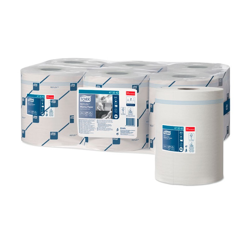 Bobina Papel Secamanos Tork Reflex M4 1 Capa 300 M (6 uds)