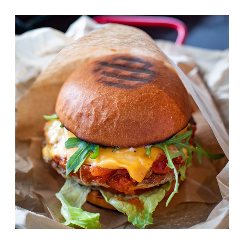 Papel antigrasa personalizado alimentario envolver hamburguesas
