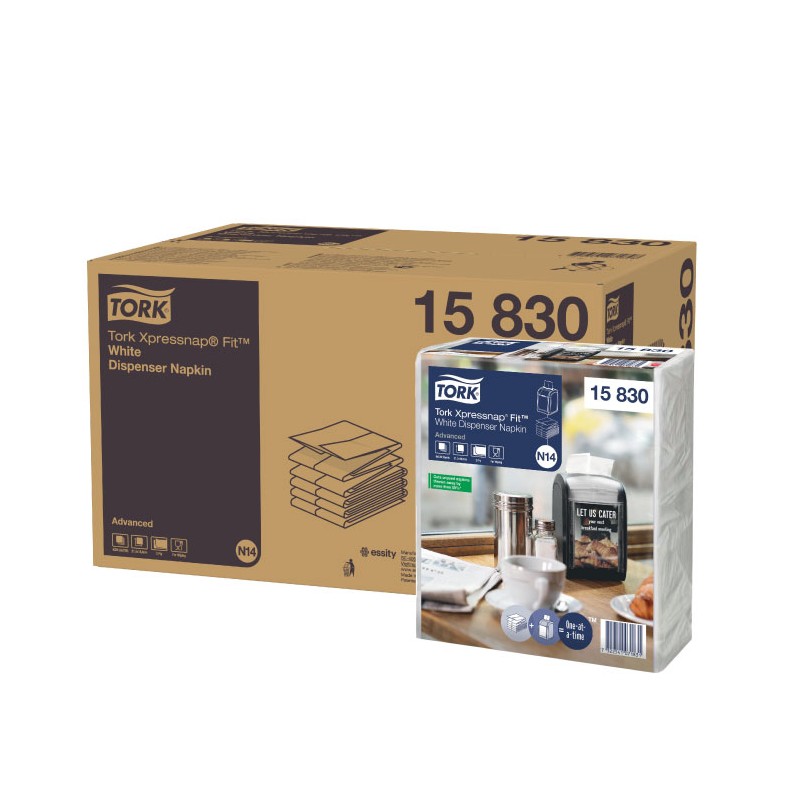 Servilleta Tork Xpressnap Fit Blanca 2 Capas N14 (4320 uds) Servilleta Tork Xpressnap Fit Blanca 2 Capas N14 (4320 uds)