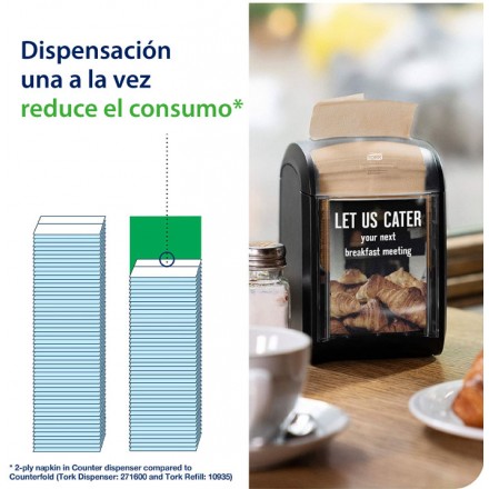 Servilleta Tork Xpressnap Fit Natural 2 Capas N14 (4320 uds)