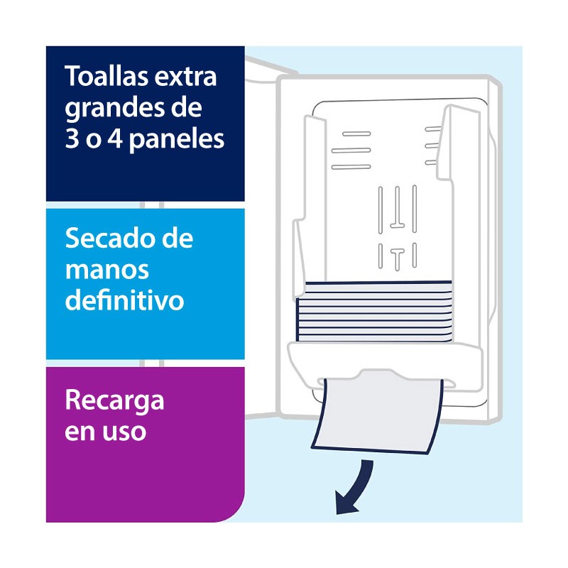 Dispensador Tork Xpress® Acero para Toallas Interdobladas