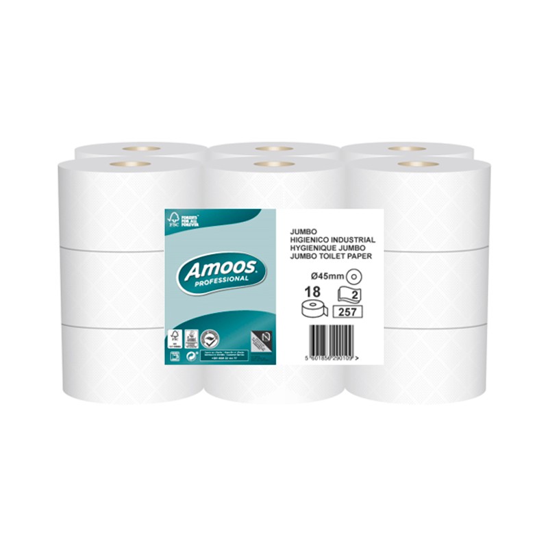 Higiénico Industrial Amoos 90 m (18 uds.)