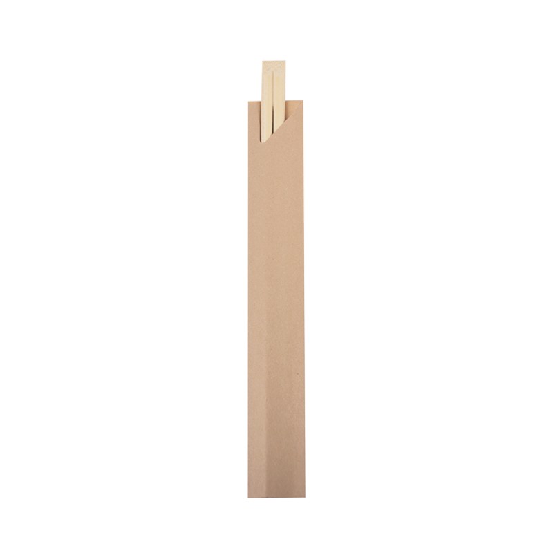 Palillos Chinos Bambú con Funda Kraft 210 mm (100 uds)