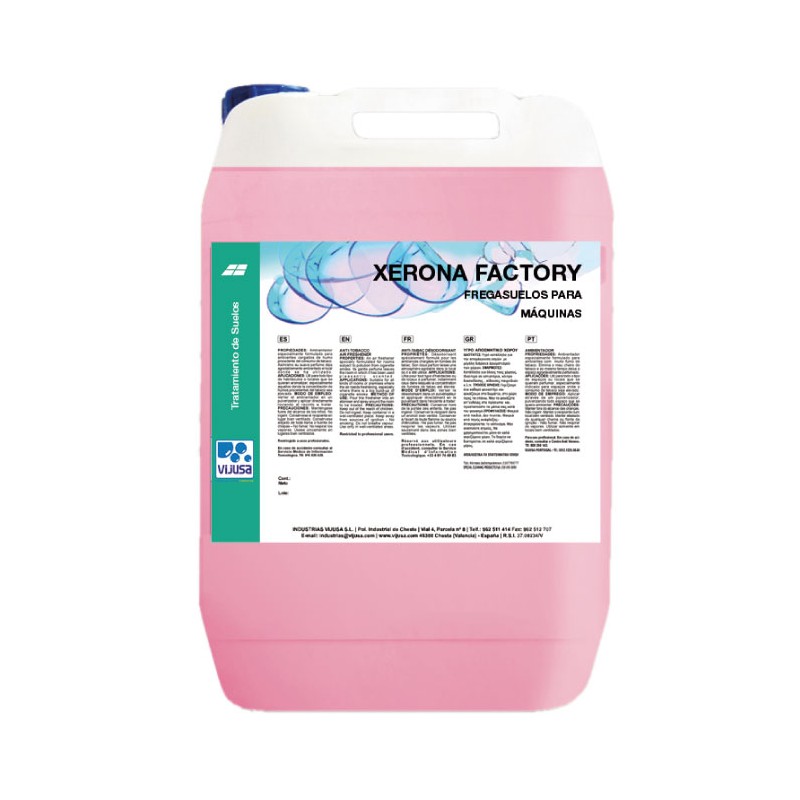 Xerona Factory Friegasuelos para Máquinas (Garrafa 10L)