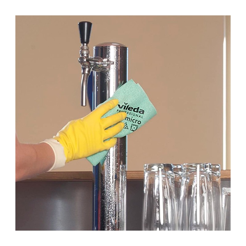Bayeta PVA Micro Vileda 38x35 cm (Pack 5 uds) Color Verde