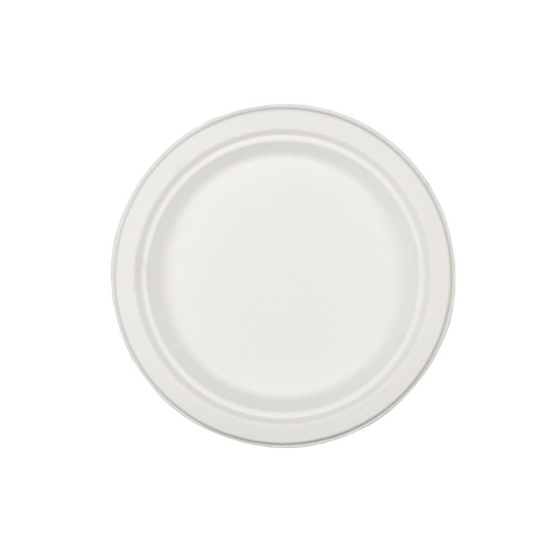Plato Caña Azúcar Ø22 cm Redondo (50 uds) Plato Caña Azúcar Ø22 cm Redondo (50 uds)
