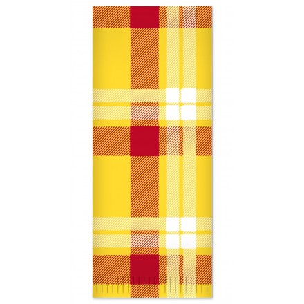 Sobre Para Cubierto Escocés amarillo