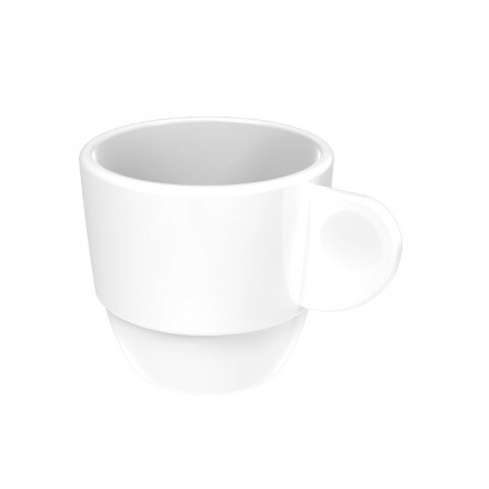 Taza Café Espresso Blanco 70 cc Reutilizable Ø54x51 mm (6 uds)