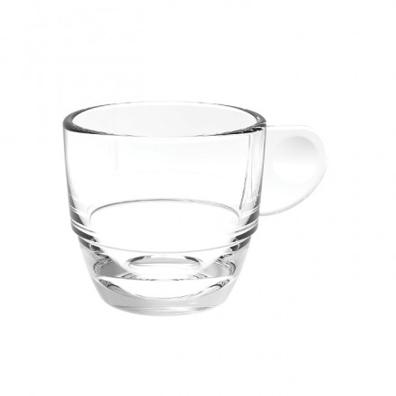 Taza Café Espresso Transparente 70 cc Reutilizable Ø54x51 mm (6 uds)
