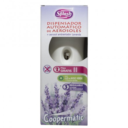 Dispensador Splash Coopermatic + Recambio Splash Lavanda Coopermatic 250 ml