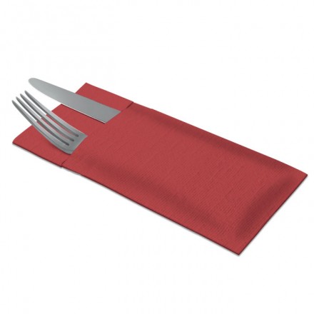 Servilleta Premium para Cubiertos Rojo (60 Uds)