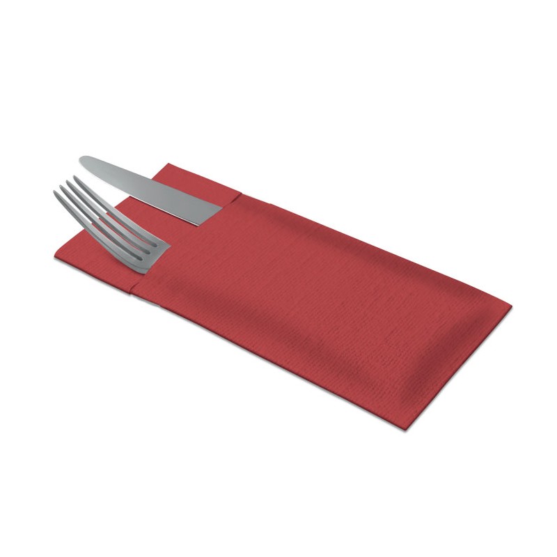 Servilleta Premium para Cubiertos Rojo (60 Uds)