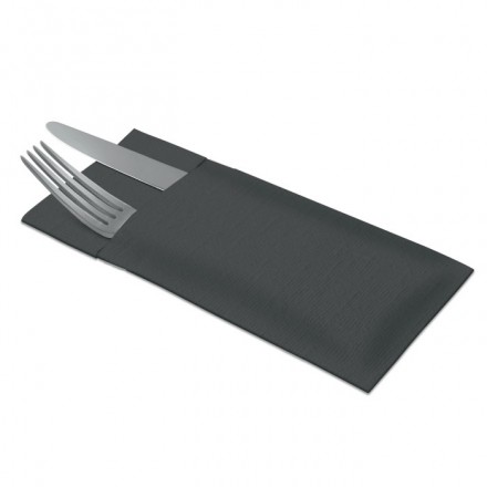 Servilleta Premium para Cubiertos Negro (50 uds)