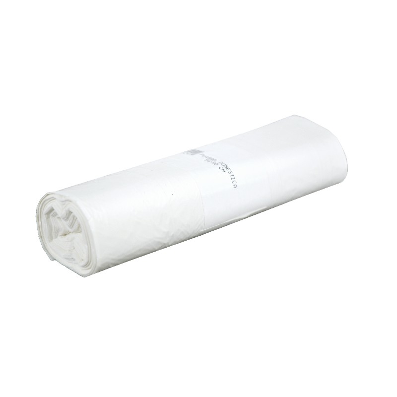 ROLLO BOLSA BASURA BLANCA, 55 x 60, 30L, g.80 (20 uni/rollo)