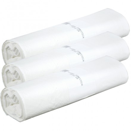 ROLLO BOLSA BASURA BLANCA, 55 x 60, 30L, g.80 (20 uni/rollo)