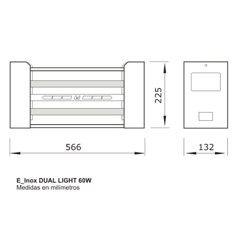 Exterminador E Inox Dual LIght 60W