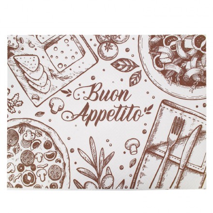 Mantel Individual 30x40 cm Buon Appetito Blanco 40 g (500 uds)