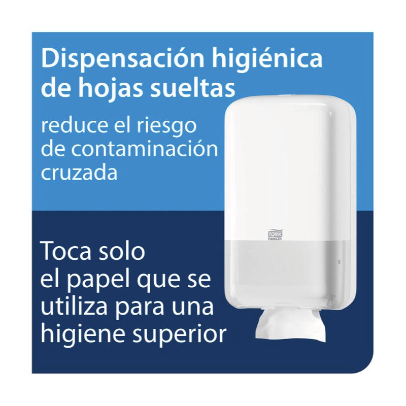 Dispensador Papel Higiénico Plegado Tork T3