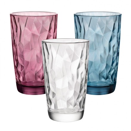 Vaso Alto Diamond Cristal...