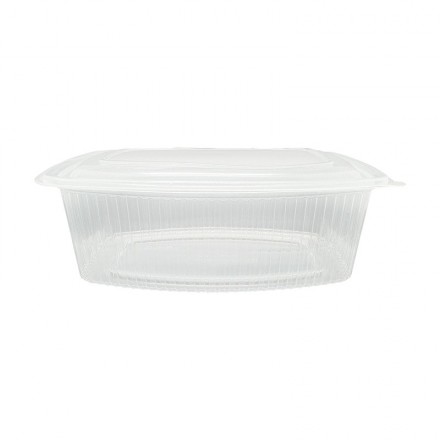 Envase para Comida con Tapa bisagra Oval Capacidad 1500 ml