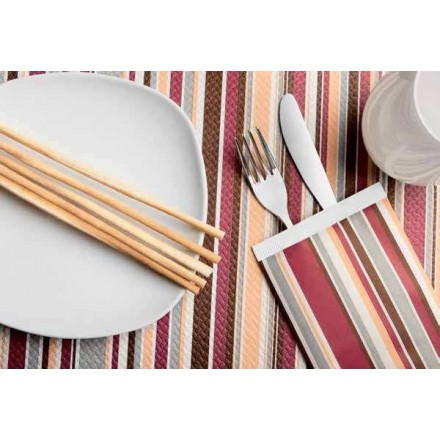 Sobres para Cubiertos Decorados Rigoletto Burdeos