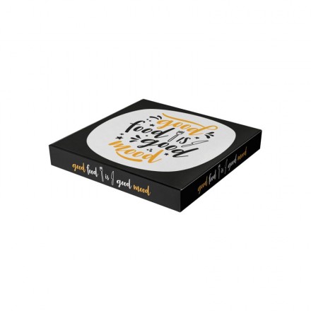 Caja Pizza Negra Good Food...
