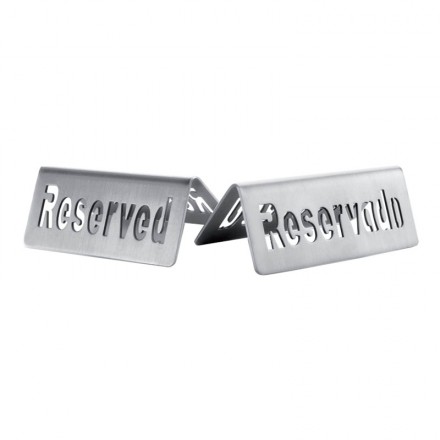 Placa Reservado Inox...