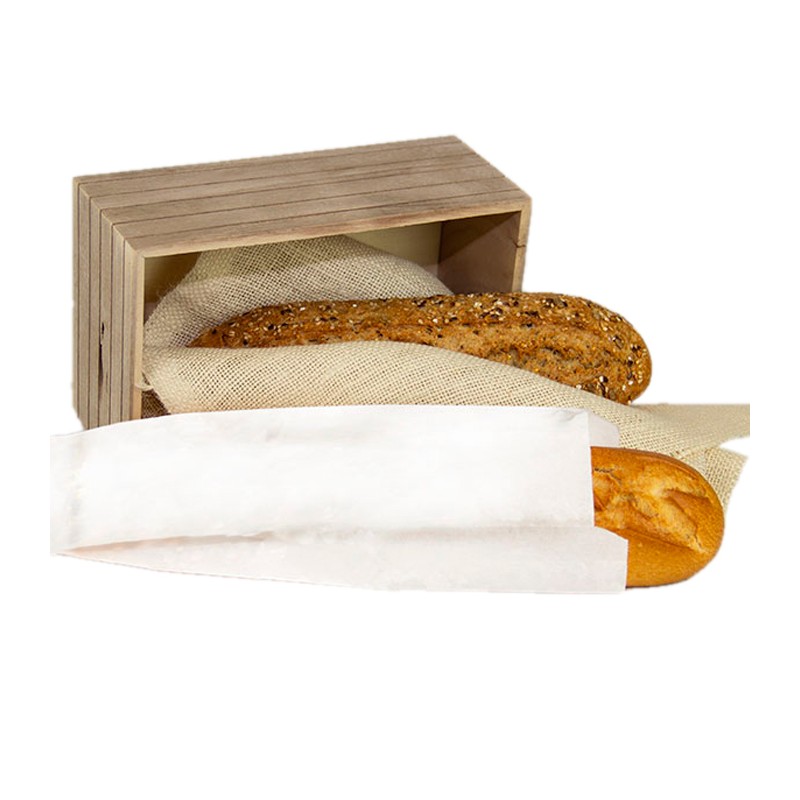 Bolsa Papel Antigrasa Blanca 9+5x32 cm 35 g (1.000 uds) Bolsa Papel Antigrasa Blanca 9+5x32 cm 35 g (1.000 uds)