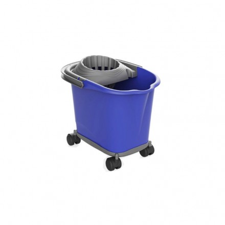 Cubo Fregona Kent con Soporte de Ruedas 16 L