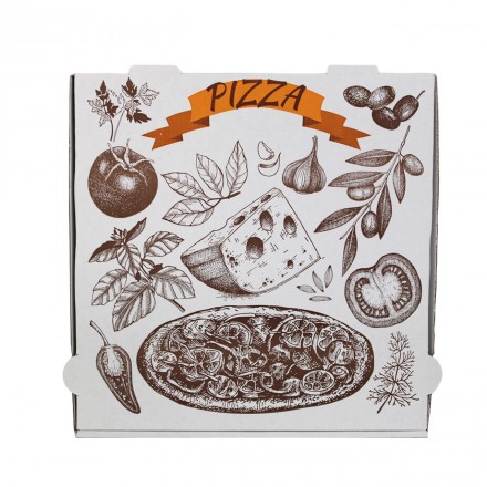 Caja Pizza Blanca Queso -...