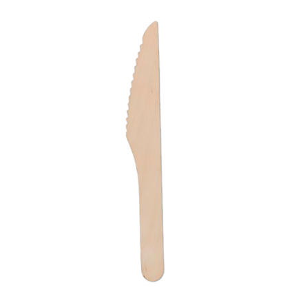 Cuchillo de madera 16 cm (1 ud)