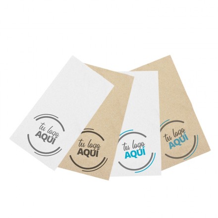 Servilleta Papel Punta-Punta Personalizadas 30x40cm 2 Capas Plegado 1/6  (2400 uds)