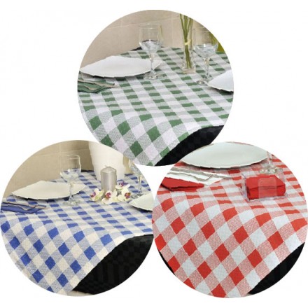 Mantel Papel Cortado 100x100 cm Cuadros 37 g (400 uds)