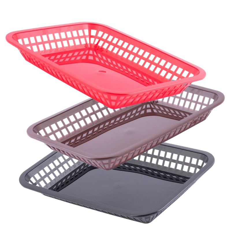 Cesta Rectangular Polipropileno 27x20x4 cm (1 ud)