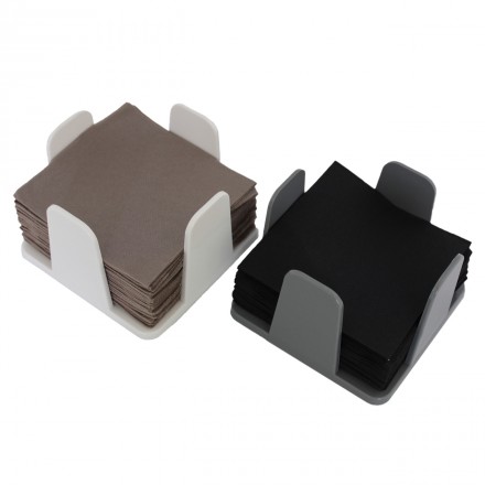 Servilletero de Plástico Reciclado para Cocktail 20x20 cm (2 uds)