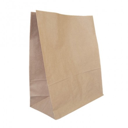 Bolsa Papel sin Asas Kraft Americana 22+14x37 cm (500 uds)