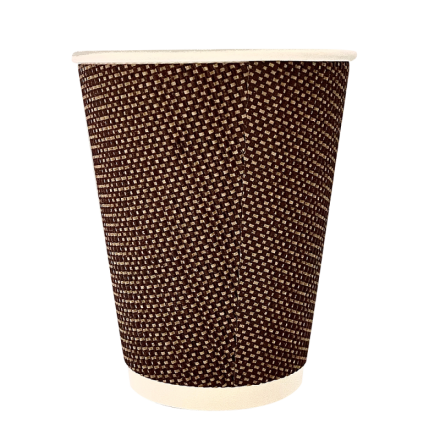 Vaso de Cartón Doble Trenzado 340cc 12oz (25 uds)